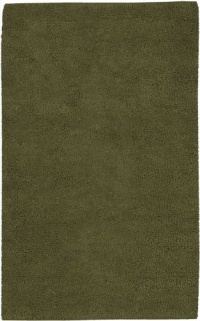 Area Rug 3x5 Rectangle Shag Green Color - Surya Aros Rug from RugPal