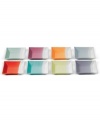 Designed to commemorate Royal Doulton's founding year, these square 1815 trays are crafted using traditional technique and embossed with an 1815 mark. Colorful half-dipped glazes give basic porcelain an artisan feel.