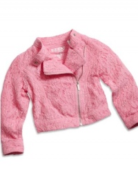 GUESS Kids Girls Little Girl Lace Jacket, LIGHT PINK (5)