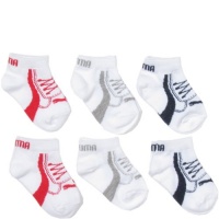 Puma Boys 0-12 Months 6 Pack Socks (12-24 Months, Multi)