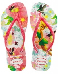 Havaianas Kids Slim Tinker Bell Flip Flop (Toddler/Little Kid),White,31-32 BR (1-2 M US Little Kid)