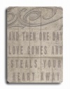 Then One Day 18x24 Artistic Planked Wood Sign by Lisa Weedn