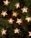 Star light, star bright. Add new brilliance to your tree with a strand of whimsical white stars from Kurt Adler.