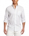 Nautica Men's Long Sleeve Multistripe Shirt