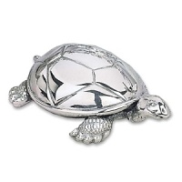 Slow and quiet, the Tortoise Music Box will lull that special little one to sleep with Brahms' Lullaby. Made of tarnish-resistant silver plate, it's a lovely keepsake any child will learn to cherish.