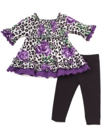 Rare Editions Baby-girls Infant Leopard Print Ity Legging Set