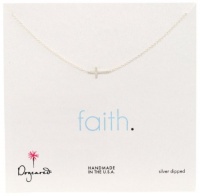 Dogeared Jewels & Gifts Faith Sterling Silver Small Sideways Cross 18