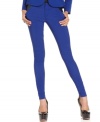 Dress to impress in these amazing Baby Phat skinny pants featuring a slim fit, a bright colored wash, and subtle faux-leather details at the pockets!