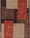 Surya COS-8889 Cosmopolitan Brown 5-Feet by 8-Feet Area Rug