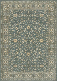 Karastan English Manor Collection Somerset Lane Blue 2'6 X 4'