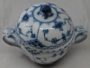 Royal Copenhagen Blue Fluted-Half Lace Border Sugar Bowl & Lid