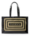 Be a part of the Stern's family with this trademark tote, which puts all of your daily essentials and the sophistication of a time-honored name right in your hands! Born in New York City, Stern's had a homegrown feel with the entire family working throughout the flagship store. Elegant men in top hats opened the doors to a store heralded for having both the latest in Parisian style and the best for the working class.