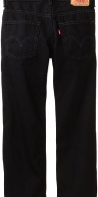 Levi's Boys 8-20 550 Relaxed Fit Jean Slim, BLACK MAGIC, 12 Slim