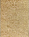 Couristan 1224/0087 PAVE Vintage Damask 60-Inch by 90-Inch Chenille Area Rug, Golden Pearl