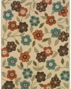 Landscape your floors -- indoors or out -- with this spring-fresh area rug from Sphinx. Featuring a pretty floral pattern made from soft and durable polypropylene that's tough, weather-resistant and easy to clean. (Clearance)