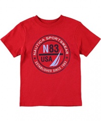 Nautica Sportswear Seal T-Shirt (Sizes 2T - 4T) - cherry red, 2t