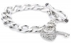 Juicy Couture Pave Heart Starter Bracelet Silver-Tone