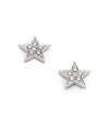 THE LOOKStar stud design.12 tcw diamonds14k white gold settingLatch closureTHE MEASUREMENTDiameter, about ¼ORIGINImported