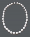 The gift of a lifetime -- elegant pearls are a timeless tradition. This polished strand features graduated, cultured South Sea pearls (10-13 mm) with a 14k white gold clasp. Approximate length: 18 inches.