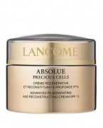 Restores Density - Reduces Wrinkles - Regenerates RadianceFundamental discovery on stem cells Epidermis' most precious cells are the stem cells. Our Research has made a decisive breakthrough by revealing the crucial role of stem cells' environment on their ability to restore density. Exclusive innovation from LancômeA powerful combination of unique ingredients - Reconstruction Complex and Pro-Xylane™ - has been shown to improve the condition around the stem cells, and stimulate cell regeneration to reconstruct skin to a denser quality*.Delicately indulgent to the touch, this luxurious cream melts into the skin. Results  Day 1, skin feels enveloped in silky comfort and is visibly dewy and soft to the touch. Day 7, skin feels strengthened. Healthier looking, skin is infused with life. Day 28, wrinkles appear reduced. Skin is luxuriously refined and polished. 