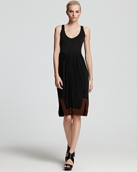 Donna Karan New York Dress - Contrast Border Self Belt