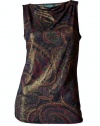 Lauren Ralph Lauren Paisley Glitter Tank Misses Multi (Medium)