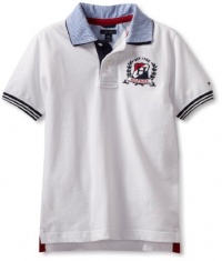 Tommy Hilfiger Boys 8-20 Carl Short Sleeve Polo, Classic White, Medium