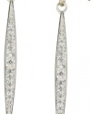 Mizuki Silver and Gold Petite Diamond Icicle Earrings