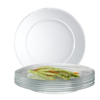 Arc International Luminarc Directoire Clear Dinner Plate, Set of 12