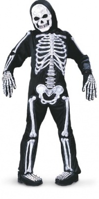 Totally Skelebones Costume Boy - Child Large 12-14