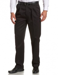 Savane Men's Pleated No-Iron Twill Pant