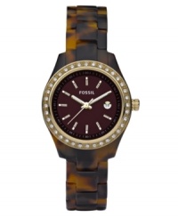 When classy is the name of the game, this richly detailed Stella watch by Fossil is a fine choice.