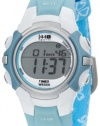 Timex Women's T5G891 1440 Sports Digital Blue Floral Fabric Strap Watch