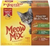 Meow Mix Poultry Selections Variety Pack of, 24-Count