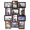 Nexxt  Array Collage Wall Frame, Holds Twelve 4-Inch-by-6-Inch Photos, Java