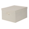 Household Essentials Jumbo Storage Box, Natural Canvas