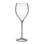 The Magnifico stemware pattern has a graceful bowl and elongated stem. An everyday glassware variety but with the style and finesse of true crystal. Made with Luigi Bormioli's SON.hyx technology.