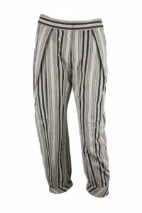 10 Crosby Derek Lam Womens Stripe Slouchy Capri Pants