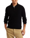 Alex Stevens Men's Ribbed Quarter Zip Mock Neck Sweater