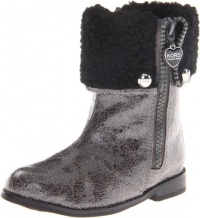 KORS Michael Kors Kids Aden Boot,Charcoal,8 M US Toddler