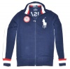 Polo Ralph Lauren Men USA Olympic Team Big Pony Logo Full Zip Jacket (XL, Navy/white/red)