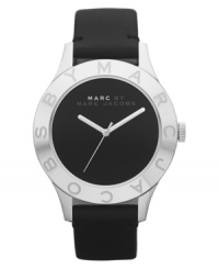 Stark details blend wonderfully on this handsome watch by Marc by Marc Jacobs.