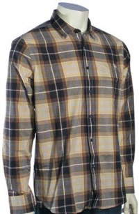 Volcom Y Factor LS Button Down Shirt - Smoke