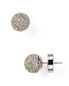 Day or after dark, MICHAEL Michael Kors' pavé -decked studs bring the sparkle. This silvery pair stuns with everything from denim to cocktail dresses.