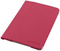 Devicewear Vegan Leather Magnetic Case for iPad Mini with Six Position Flip Stand, Red (RDG-IPM-RED)