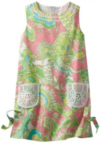 Lilly Pulitzer Girls 7-16 Little Classic Shift Lace Dress, Multi Chin Chin, 12