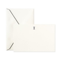 Crane & Co. Hand Engraved I Initial Correspondence Cards (CC31I1)