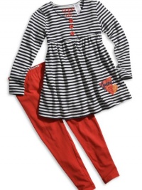 Guess Villette 2-Piece Outfit (Sizes 4 - 6X) - navy/white stripe, 4