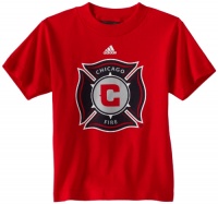 MLS Chicago Fire Short Sleeve 4-7 Boys T-Shirt (Red, 5/6 Medium)