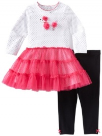 Little Me Baby-Girls Infant Paris Poodle Tutu Skegging Set , Black Multi, 12 Months